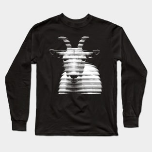 Barcode Goat (white) Long Sleeve T-Shirt